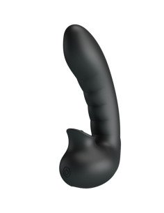 PRETTY LOVE - HOBGOBLIN BOÎTE À DOIGTS VIBRANTS 12 VIBRATIONS + STIMULATEUR DE CLITORIS NOIR