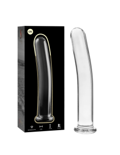 NEBULA SERIES BY IBIZA - MODÈLE 8 GODE EN VERRE BOROSILICATE CLAIR 14.5 CM -O- 2 CM