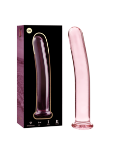 NEBULA SERIES BY IBIZA - MODÈLE 8 GODE EN VERRE BOROSILICATE ROSE 14.5 CM -O- 2 CM