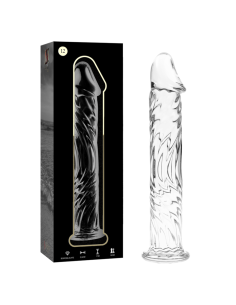 NEBULA SERIES BY IBIZA - MODÈLE 12 GODE EN VERRE BOROSILICATE CLAIR 17 CM -O- 3.5 CM