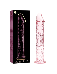 NEBULA SERIES BY IBIZA - MODÈLE 12 GODE EN VERRE BOROSILICATE ROSE 17 CM -O- 3.5 CM