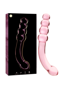 NEBULA SERIES BY IBIZA - MODÈLE 14 GODE EN VERRE BOROSILICATE ROSE 18.5 CM -O- 3 CM