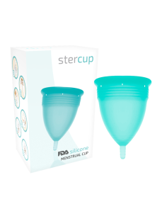 STERCUP - COUPE MENSTRUELLE EN SILICONE FDA AIGUE-MARINE - TAILLE L