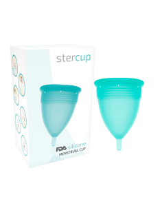 STERCUP - COUPE MENSTRUELLE EN SILICONE FDA AIGUE-MARINE - TAILLE S