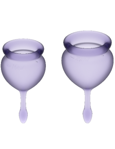 SATISFYER - COUPE MENSTRUELLE FEEL GOOD VIOLET 15 + 20 ML