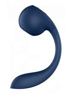 SATISFYER - PRO+ WAVE 4 STIMULATEUR POINT G ET IMPULSION D'AIR APPLICATION GRATUITE BLEU FONCÉ