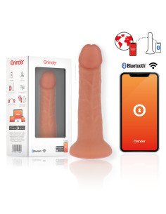 ONINDER - GODE VIBRATEUR BOGOTÁ MOYEN 9 VITESSES NATUREL 20 CM -O- 4.2 CM - APPLICATION GRATUITE