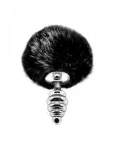 Plug métal Fluffy Twist S noir - Alive