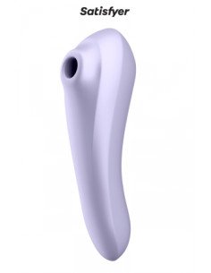 SATISFYER - VIBRATEUR DUAL PLEASURE AIR PULSE MAUVE