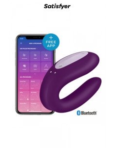 SATISFYER - APPLICATION DOUBLE JOY CON VIOLET
