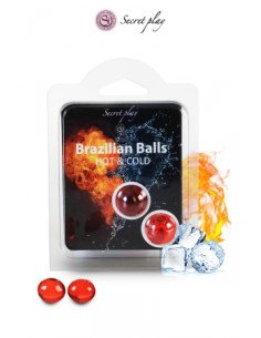 SECRETPLAY - BALLES BRÉSILIENNES EFFET CHALEUR ET FROID 2 UNITÉS
