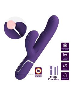 PRETTY LOVE - PERLITA VIBRATEUR G-SPOT 3 EN 1 MULTIFONCTION VIOLET